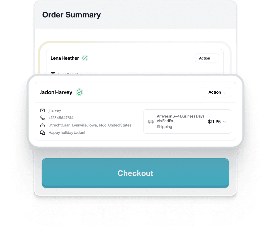 Feature mockup