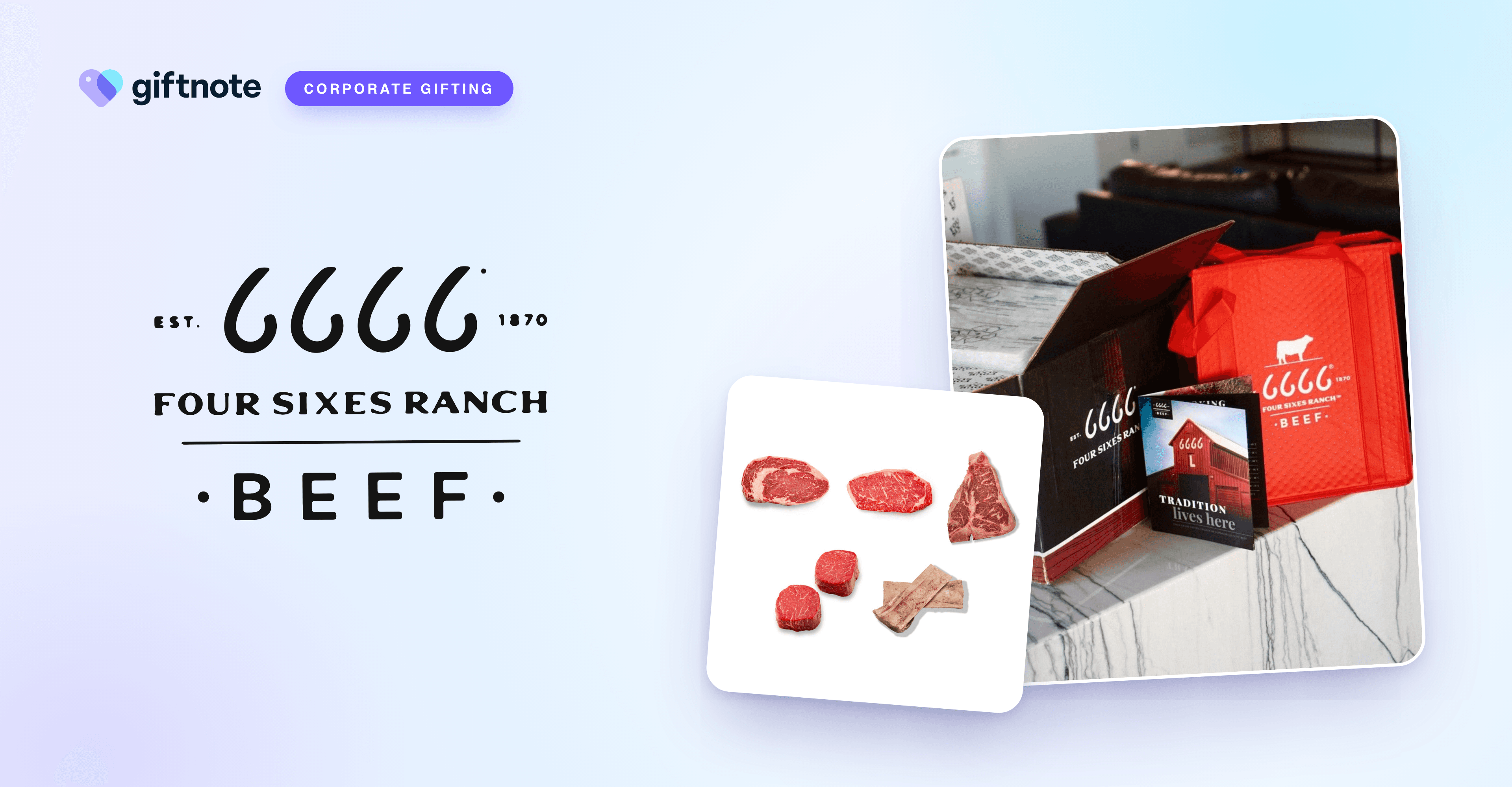 Four Sixes® Ranch opens corporate beef gifting with volume discounts, powered by Giftnote