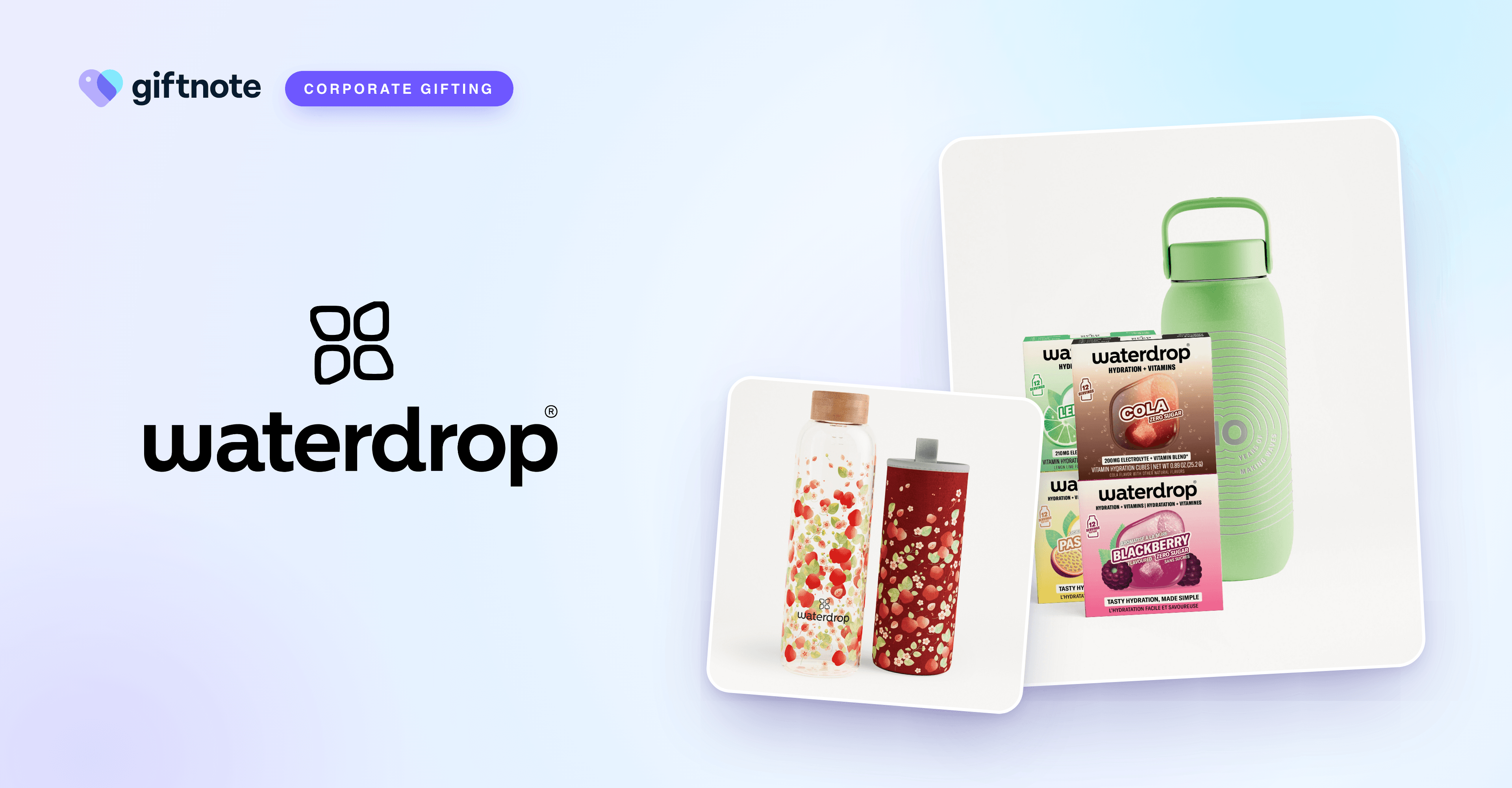 Waterdrop brings alcohol-free corporate gifting to Australia, powered by Giftnote