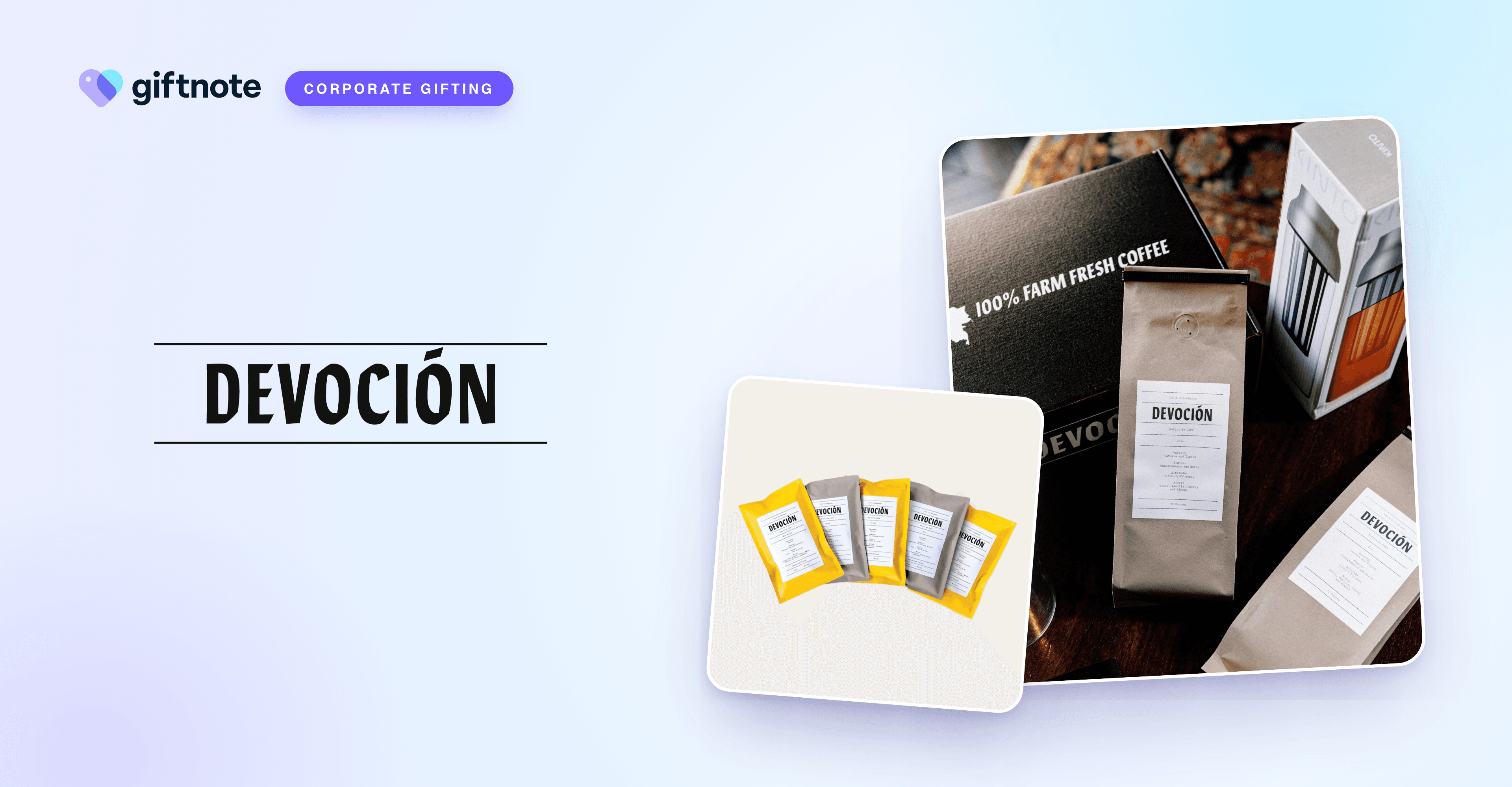 Devoción opens corporate coffee gifting, merchandised by budget